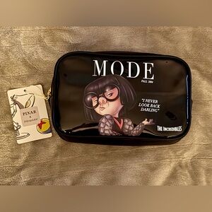 Primark Black Cosmetic Bag with Edna Mode Design